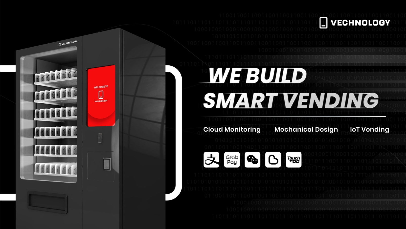 Vechnology smart e-wallet vending machine