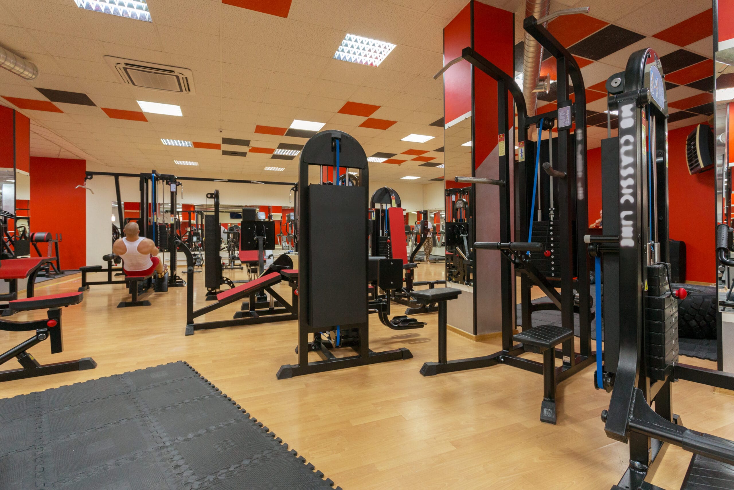 Equipments in the gym gym